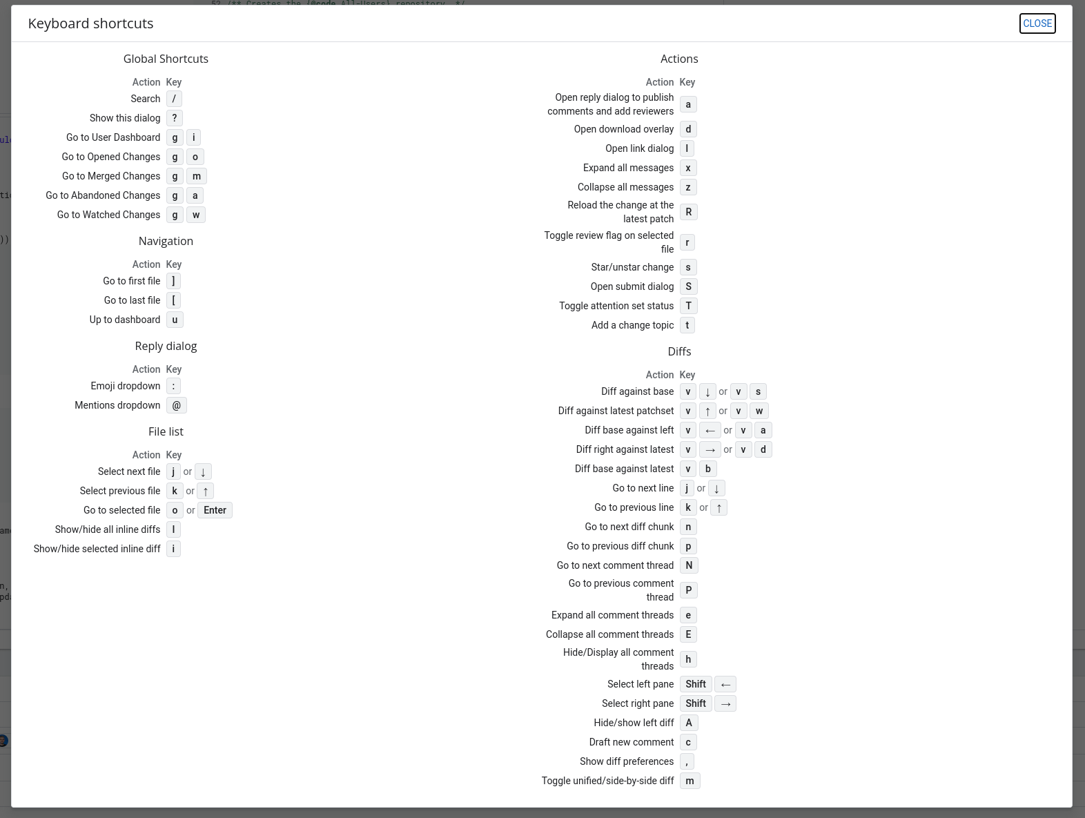 user review ui change screen keyboard shortcuts